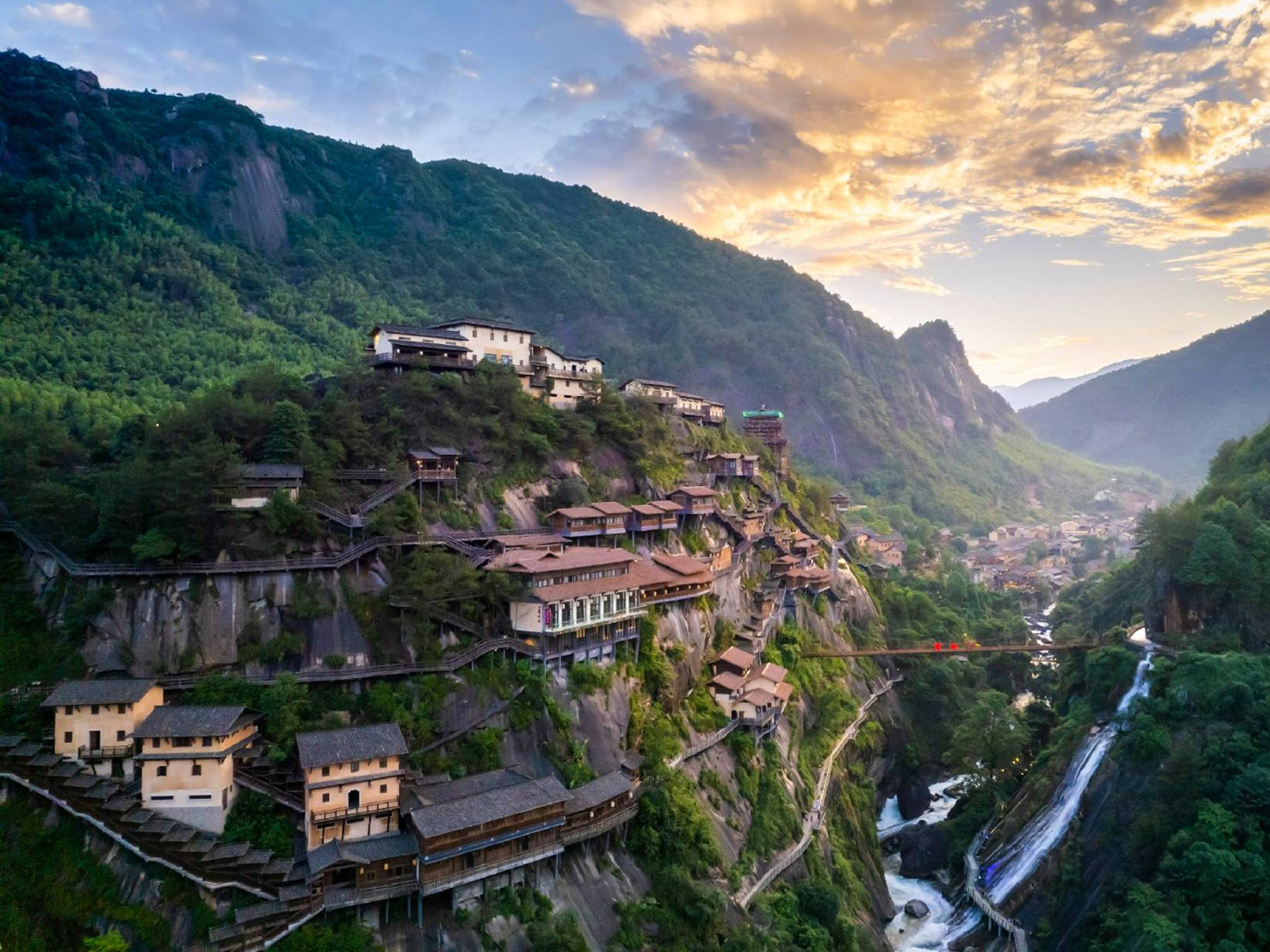 望仙谷+夜景一日游