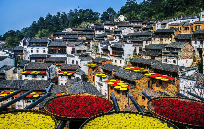 婺源篁岭门票+双程索道